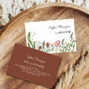 Buscar flores vintage tarjetas de visita Acuarela