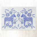Buscar caballo azul puzzles Azul y blanco