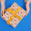 Buscar baloncesto papel de regalo Naranja