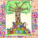 Buscar árbol animado tarjetas Divertido