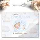 Buscar baby shower manteles individuales Oso de peluche