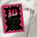 Buscar pink and black invitaciones Rosa y negro