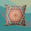 Buscar mandala marrón cojines Retro