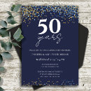 Buscar azul invitaciones Oro
