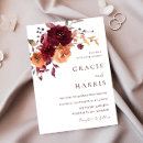 Buscar rojo quemado invitaciones Floral