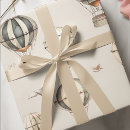 Buscar globo del aire caliente papel de regalo Para todos