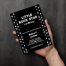 Buscar guitarra en blanco y negro invitaciones Rock n roll