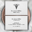 Buscar médico tarjetas de visita Blanco y negro