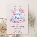 Buscar teapot invitaciones Flores florales