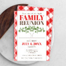 Buscar mantel rojo invitaciones Reunión familiar