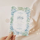 Buscar floral vintage invitaciones Chinoiserie
