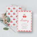 Buscar cherry invitaciones Adorable