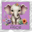 Buscar elefante floral posters Para niños