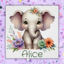 Buscar elefante floral posters Para niños