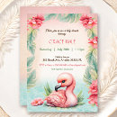 Buscar pink flamingo invitaciones 5 º ducha