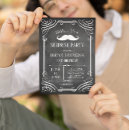 Buscar bigote retro invitaciones Negro