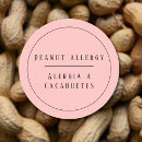 Buscar alergia del cacahuete pegatinas Alerta