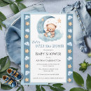 Buscar luna azul invitaciones Oso de peluche