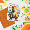 Buscar dinosaur party invitaciones Chico