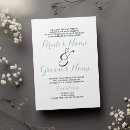 Buscar azul y blanco elegantes invitaciones Para todos