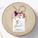 Buscar cumpleaños 70 años de etiquetas para regalos Floral