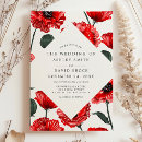 Buscar amapola roja invitaciones Para ella