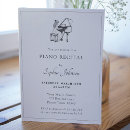 Buscar concierto del piano invitaciones Moderno