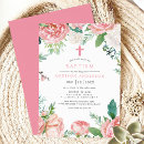 Buscar rosado invitaciones para bautizos Niña