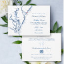 Buscar rsvp boda invitaciones Azul marino