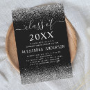 Buscar negro y plata invitaciones Para ella