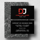 Buscar logotipo dj tarjetas de visita Deejay