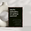 Buscar rosa y negro invitaciones Elegante
