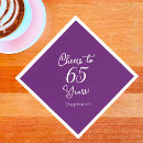 Buscar 65 años servilletas 65 º cumpleaños
