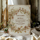 Buscar autumn floral invitaciones Tan beige terracotta