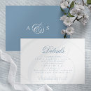 Buscar blue wedding invitation invitaciones Monograma