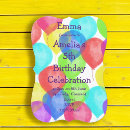 Buscar globos coloridos invitaciones Cualquier niño