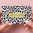 Buscar estampado leopardo tarjetas de visita Moderno