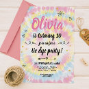 Buscar tie dye invitaciones Chica