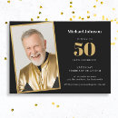 Buscar mens 50th birthday party invitaciones Simple