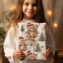 Buscar watercolor papel de regalo Oso de peluche