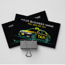 Buscar taxista amarillo tarjetas de visita Uber