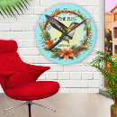 Buscar colibri relojes de pared Para ella