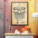 Buscar máquina de escribir antigua posters Viejo