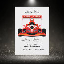 Buscar carreras de coches invitaciones Rojo