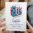 Buscar los años 80 invitaciones Moda