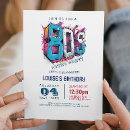 Buscar fiesta de los años 80 invitaciones Moda