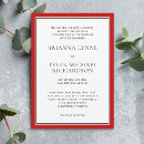Buscar formal rojo y blanco invitaciones Para ellos