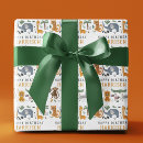 Buscar animales del safari papel de regalo Cumpleaños feliz