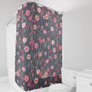 Buscar floral cortinas de baño Rosa