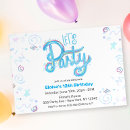 Buscar azul eléctrico invitaciones Moderno